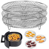 3-layer Stainless Steel Stackable Air Fryer Rack