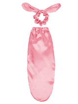 Ladies Satin Sleep Cap with Tie And Hairband