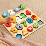 3D Colorful Montessori Wooden Alphabet Number/Puzzle