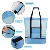 Women Mesh Transparent Beach Bag