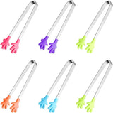 5PCS Silicone Hand Shape Mini Tongs