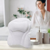 Bath Pillow for Neck & Back Support with Strong Suction Cups