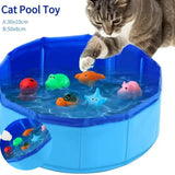 Foldable Pet Pool With Toys