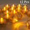 6/24Pcs Flameless LED Battery Powered Candles.