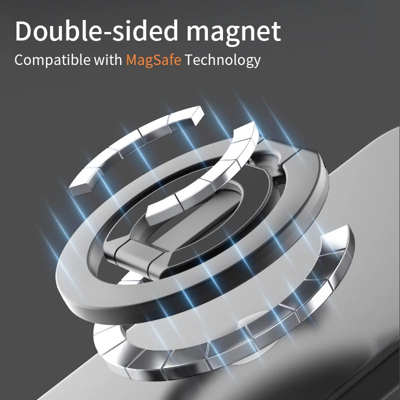 Magnet Grip Ring Holder With Kickstand For iphone 14 15 And 16