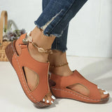 Ladies Platform Synthetic Leather Casual Sandals