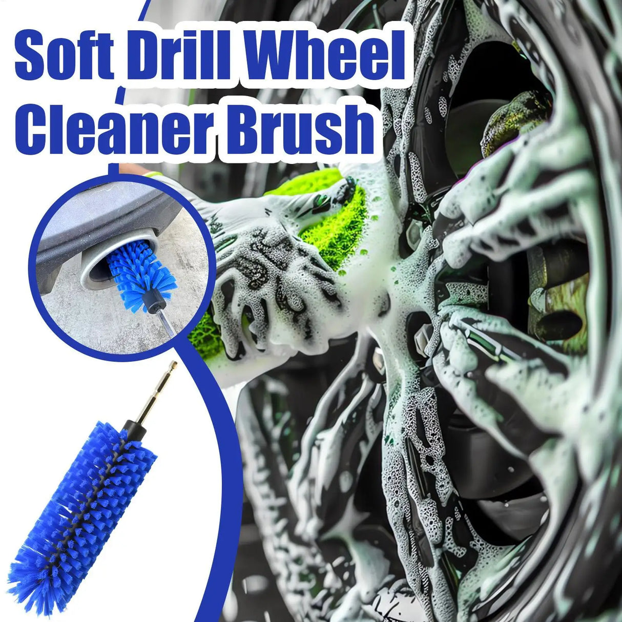 High-Density Soft Brush for Auto Rim Detailing