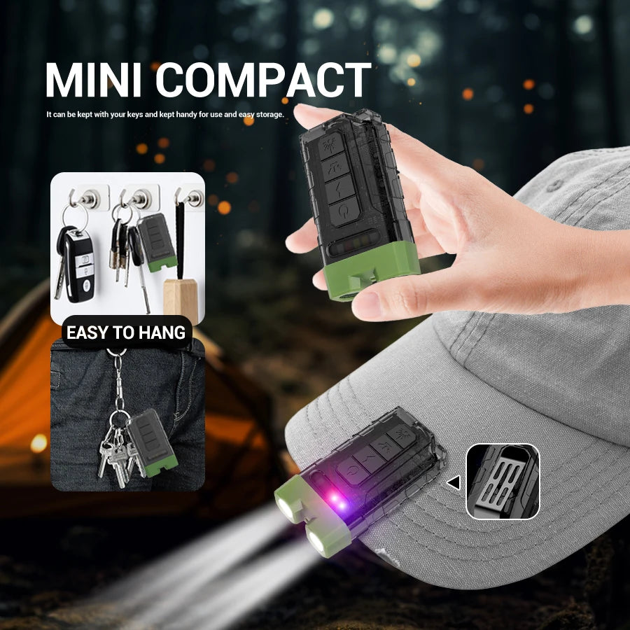 Multi-function Portable Mini Keychain Led High Bright Flashlight