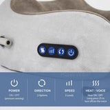 Electric U Shaped Soft Memory Foam, Heated Neck Massage Pillow.