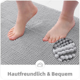 Kitinjoy Chenille Non-slip Washable Quick Drying Bath Mat