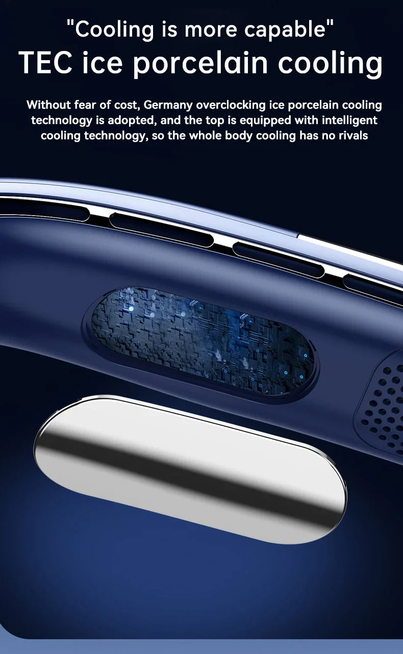 Xiaomi 5-speed 8000MAH Rechargeable Neck Fan With LED Digital Display