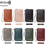 Women Or Men's RFID Multifunctional PU Leather Passport Wallet