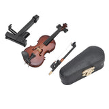 Decorative Mini Violin With Wooden Stand And Case