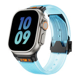 Silicone Sports Strap for Apple Watch Ultra 2/1 49mm Series 9 8 7 45mm 44mm Or IWatch 6 5 4 3 Se 44mm 42mm
