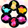 1/6 Pcs Dinosaur Light-Up Floating Bath Toys