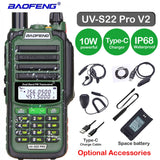 Baofeng UV S22 PRO V2 IP68 Walkie Talkie Dual Band 136-174/400-520MHz Ham Radio Upgraded Of UV9R UV5R Pro 50KM Range