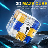 3D Ball Rolling Maze Puzzle Cube For Children Or Adults