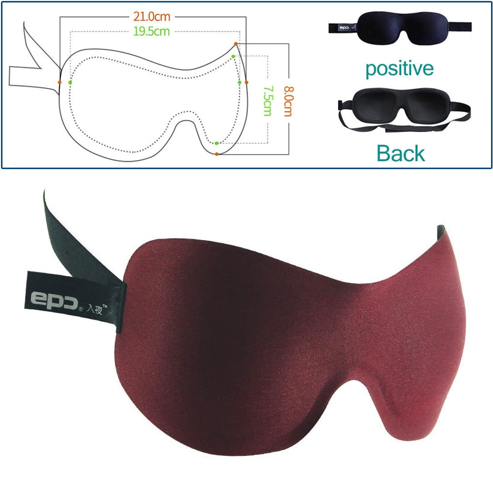 Tcare 3D Sleeping Eye Mask, Total Darkness When You Travel, Day Time Naps OR Work Shift work.