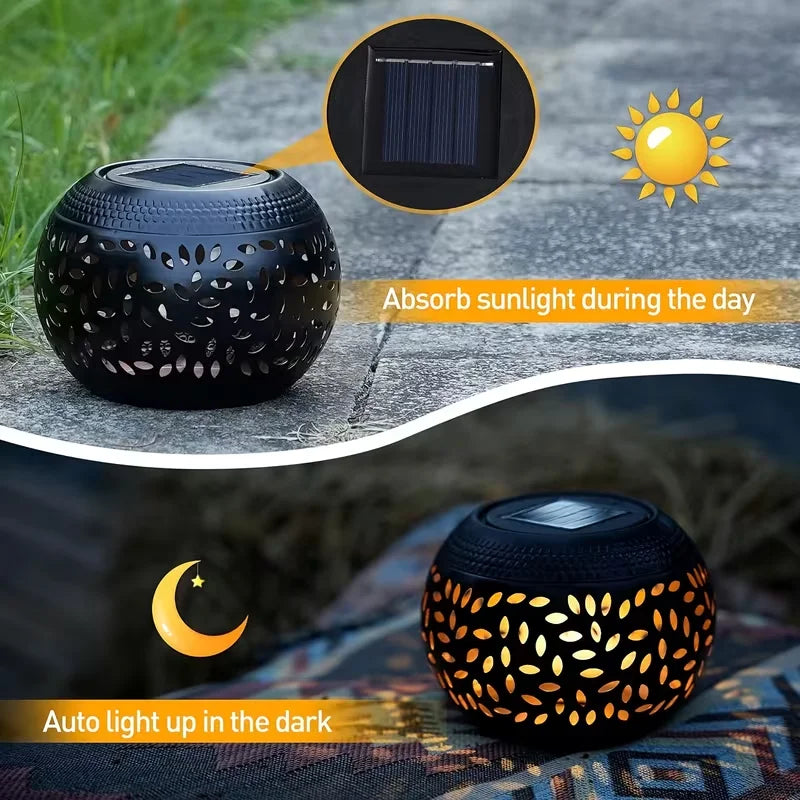 LED Metal Solar Table Light