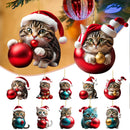 Cute Cat 2023 Christmas Ornaments.