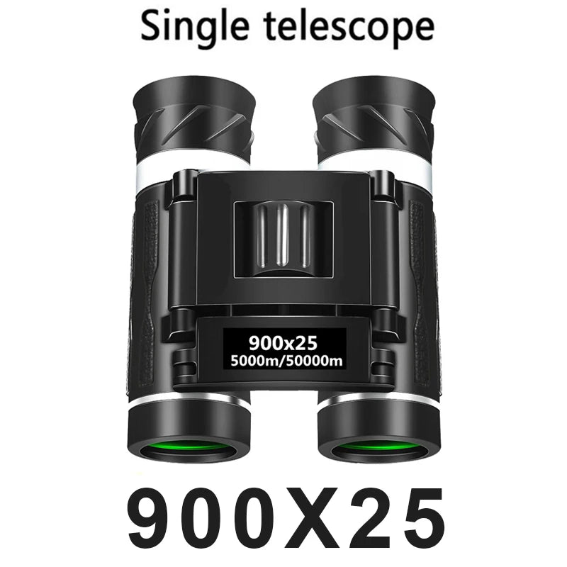 900x25 High Power Mini HD Low Light Level BAK4 Binoculars With Long Range 50000M