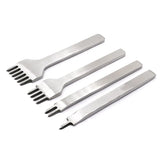 White Steel 3/4/5/6mm 1/2/4/6 Chisel Set For Leather Lacing Crafts