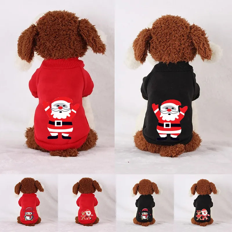 Christmas Fleece Pet Sweater.