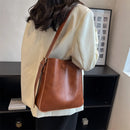 MOODS PU Leather Shoulder Tote Bag