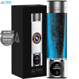 ALTHY Performance Hydrogen Water Generator Bottle With DuPont SPE+PEM Dual Chamber lonizer + PPB&Time Display + H2 Inhalation Device