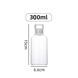 300-1000ML Transparent Glass Water Bottle