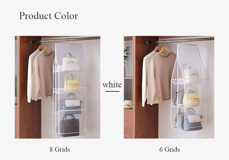 luluhut Wardrobe Hanging Organizer For Handbags