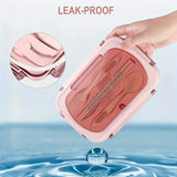 1pc Insulated Microwavable Sealed Lunch Box With Compartments