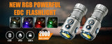 100W Rechargeable Long Range Zoomable LED Flashlight