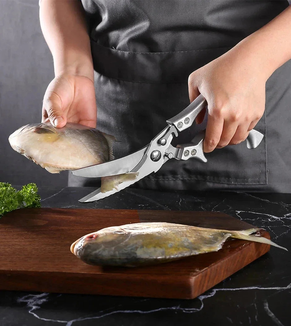 Stainless Steel Kitchen Scissors For Chicken Duck Fish Cutting