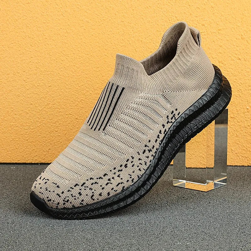 Men's Breathable Slip On Walking Sneakers.