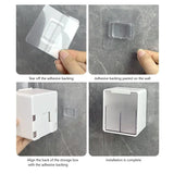 Wall Mounted Qtip Cotton Ball Floss Canisters With Lids
