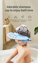 AIBEDILA Babies Waterproof Shower Cap For Eye and Ear Protection against Soap and Water.