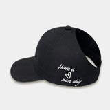 Sporty Ponytail Cap With Snapback
