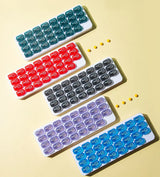 Portable 31 Days Medicine Box With Detachable Compartments