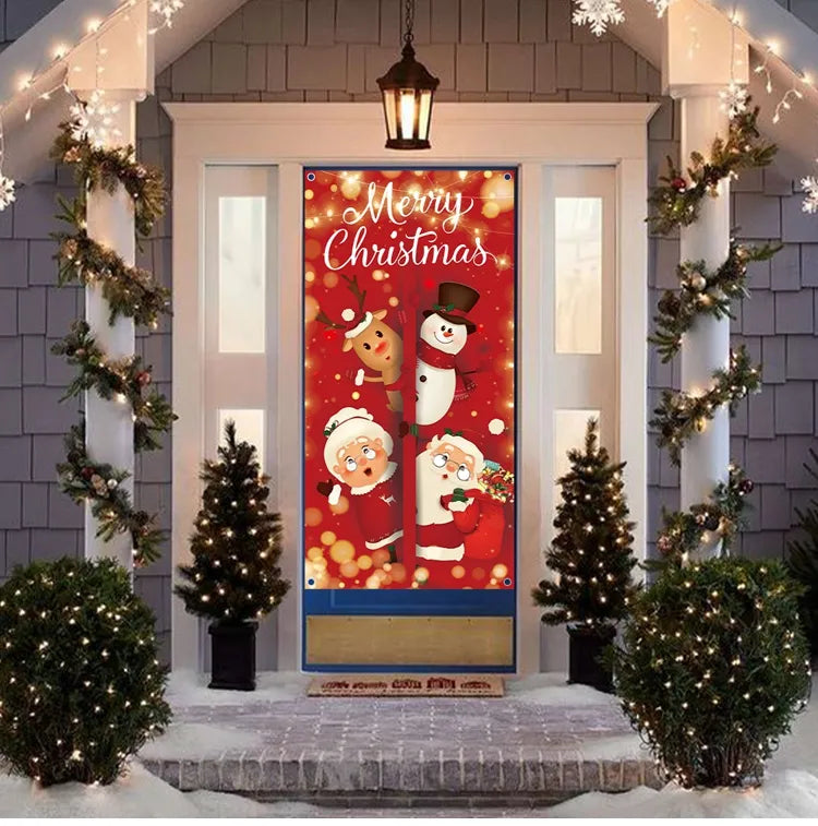 Christmas Hanging Door Banners  Decoration