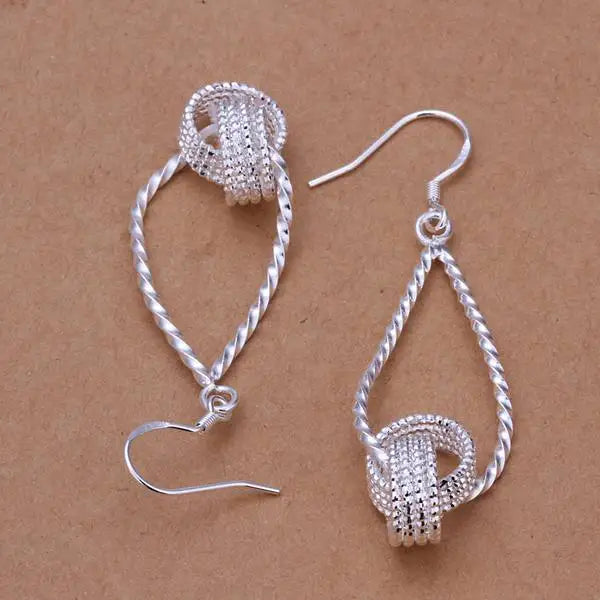 Women's Elegant 925 Sterling Silver drop earrings