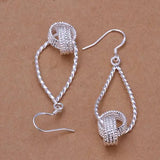 Women's Elegant 925 Sterling Silver drop earrings