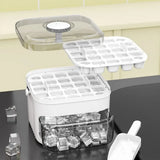 50-cube Double-layer Ice Cube Machine With Easy-To-Press Lid