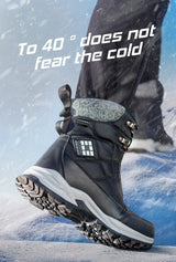 Men's Waterproof High-top/Plush Hiking Snow Boots