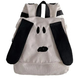 1 Pcs Canvas Backpack With Cute Dog