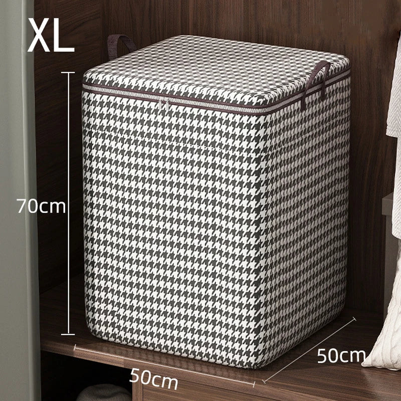 Large Capacity Folding Stackable Storage Boxes With Handles