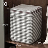 Large Capacity Folding Stackable Storage Boxes With Handles