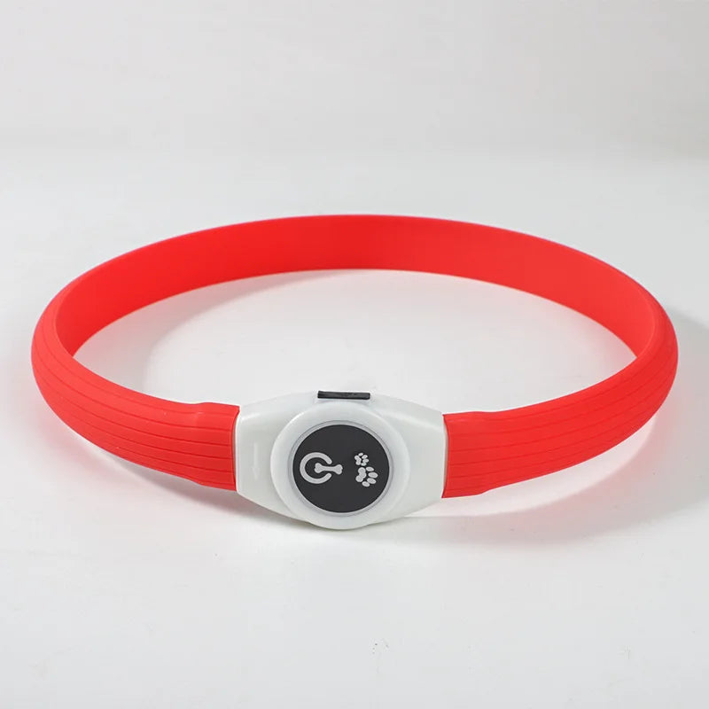 Led/USB Luminous PVC Waterproof Collar For Large Medium Or Small Pets