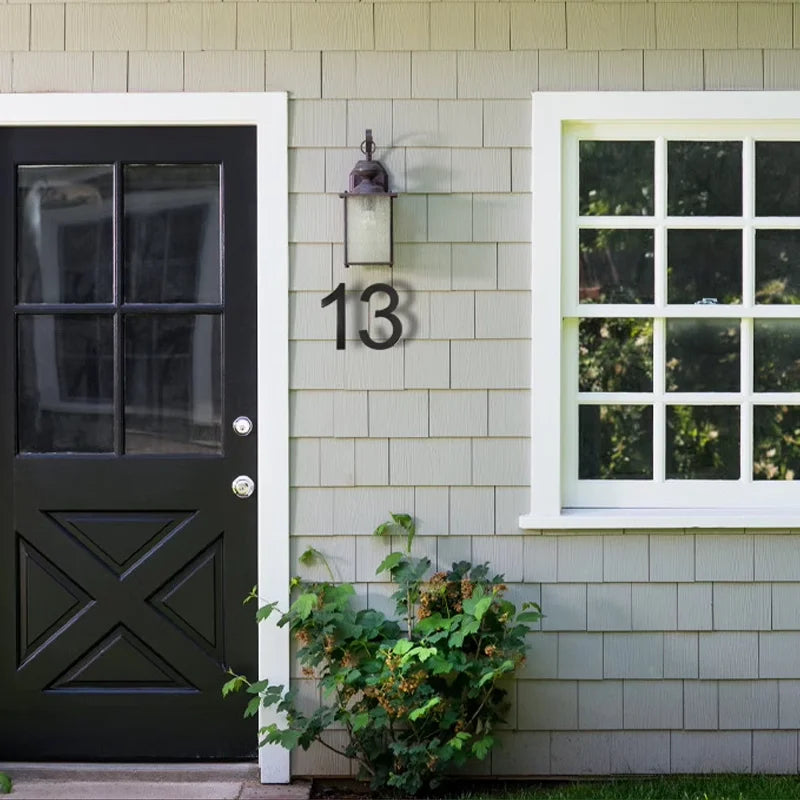 Outdoor  8 Inch Silver/Black 20cm Letters Or Numbers 0-9 For House Address