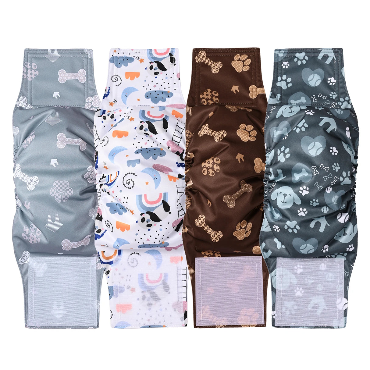 2/3/4/5Pack Cotton Cloth Diaper For Male Dogs
